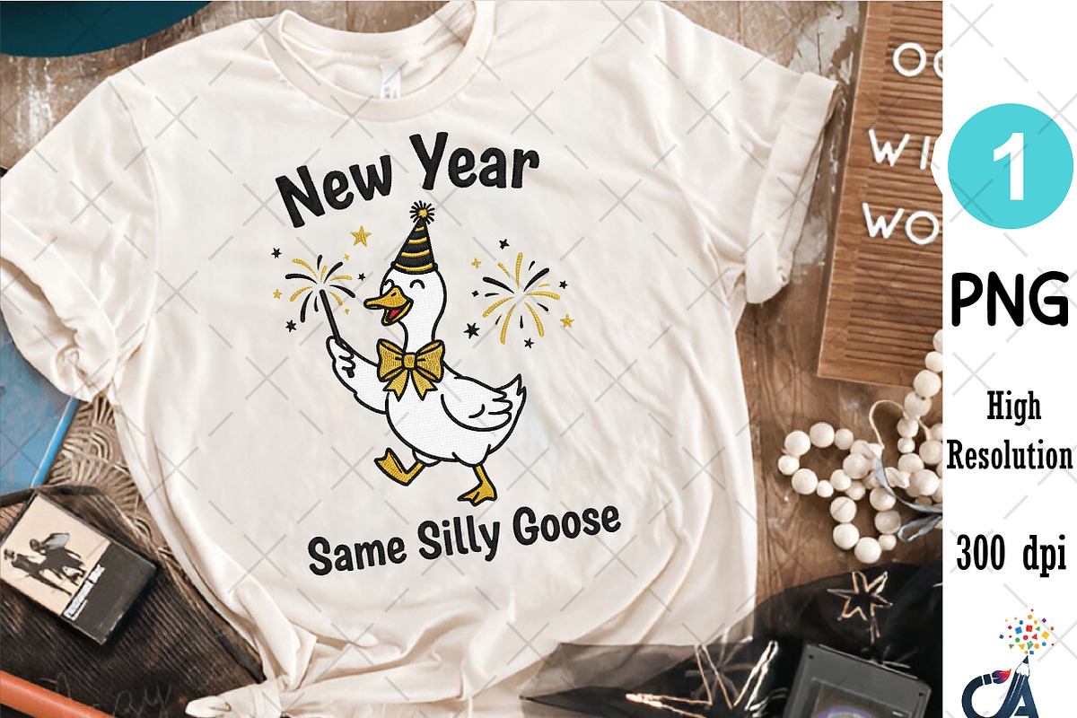 Yarn Crochet New Years Silly Goose, an Illustration by Creative Art (Photo 5 of 5)