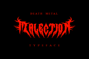 MALECTION – A Chaos and Darkness, a Font by zamjumps (Thumbnail 1 of 6)