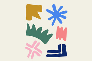 Hand drawn abstract shapes, a Templates & Theme by Himalia1