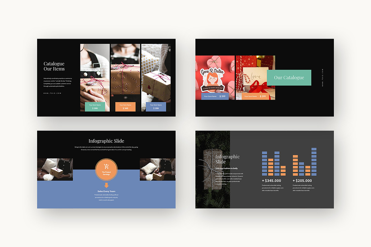 Toiz : Gift Business Google Slides, a Presentation Template by Punkl Camp (Photo 14 of 16)