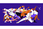 Athletes group, multi-sport concept, a Sport Illustration by Good Studio (Thumbnail 3 of 3)