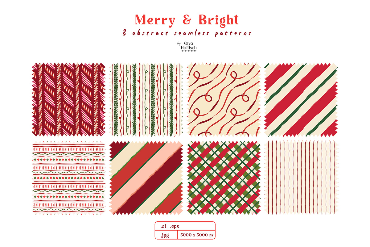 Merry & Bright. Christmas Collection, a Seasonal Illustration by Olya Haifisch (Photo 11 of 12)