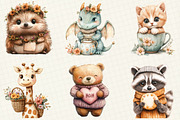 Kawaii Knitted Animals Clipart, an Illustration by OK Design (Thumbnail 2 of 5)