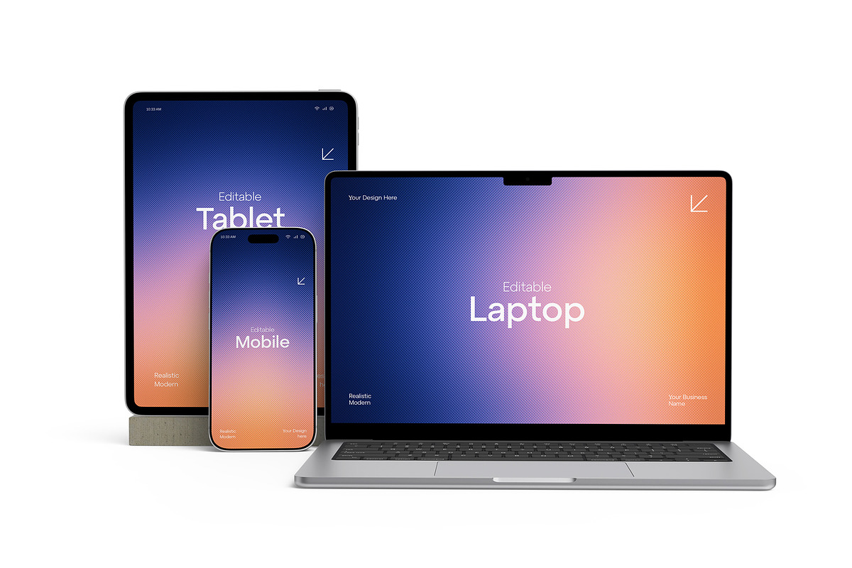 Laptop Macbook Screen Mockup Bundle, a Mac Mockup by graphypix (Photo 7 of 14)