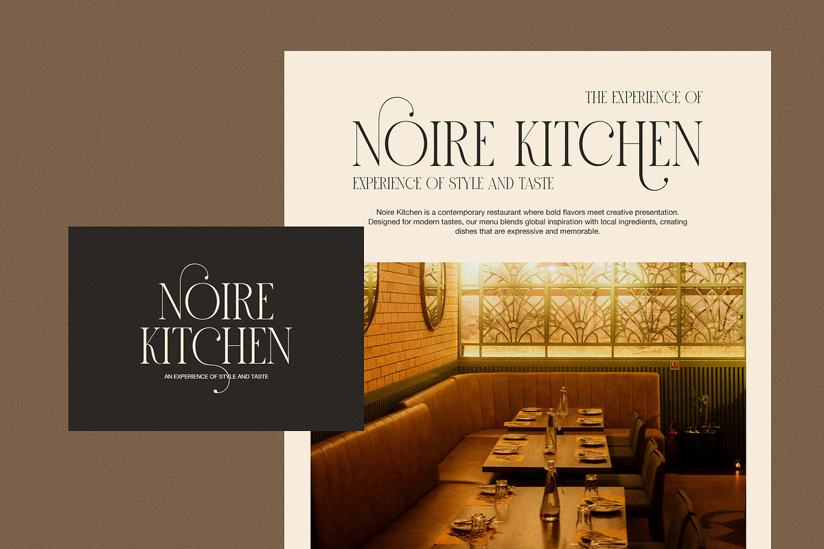 Brown Elegant Serif Display Font, a Serif Font by Graphicxell (Photo 6 of 8)