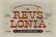 Revslonia, a Serif Font by graphicook (Thumbnail 1 of 10)