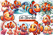 Cute Clownfish Clipart, an Illustration by Designworld (Thumbnail 1 of 5)