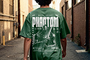 Streetwear T-Shirt Mockup Back View, a Shirt Mockup by Design Squad (Thumbnail 4 of 4)