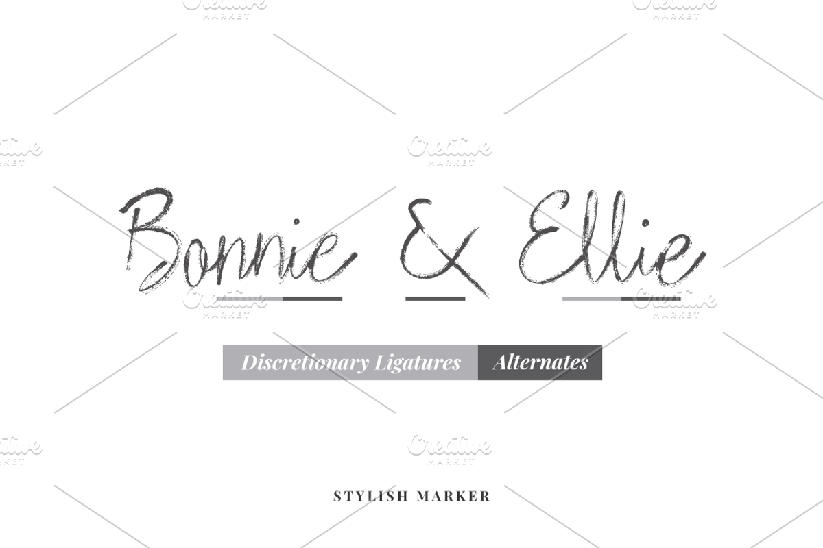 Stylish Marker Font preview 5