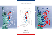 USA flag ribbon vector, a Templates & Theme by Simbos (Thumbnail 3 of 9)
