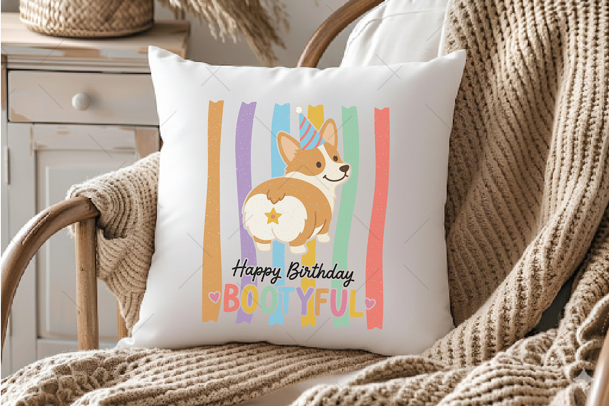Birthday Pun Dog Hand-Drawn PNG, a Seasonal Illustration by OK Design (Photo 5 of 5)