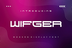 Wifger Modern Techno Font