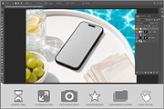 Smartphone Poolside Tray PSD, an iPhone Mockup by Bruno's Shop (Thumbnail 2 of 3)