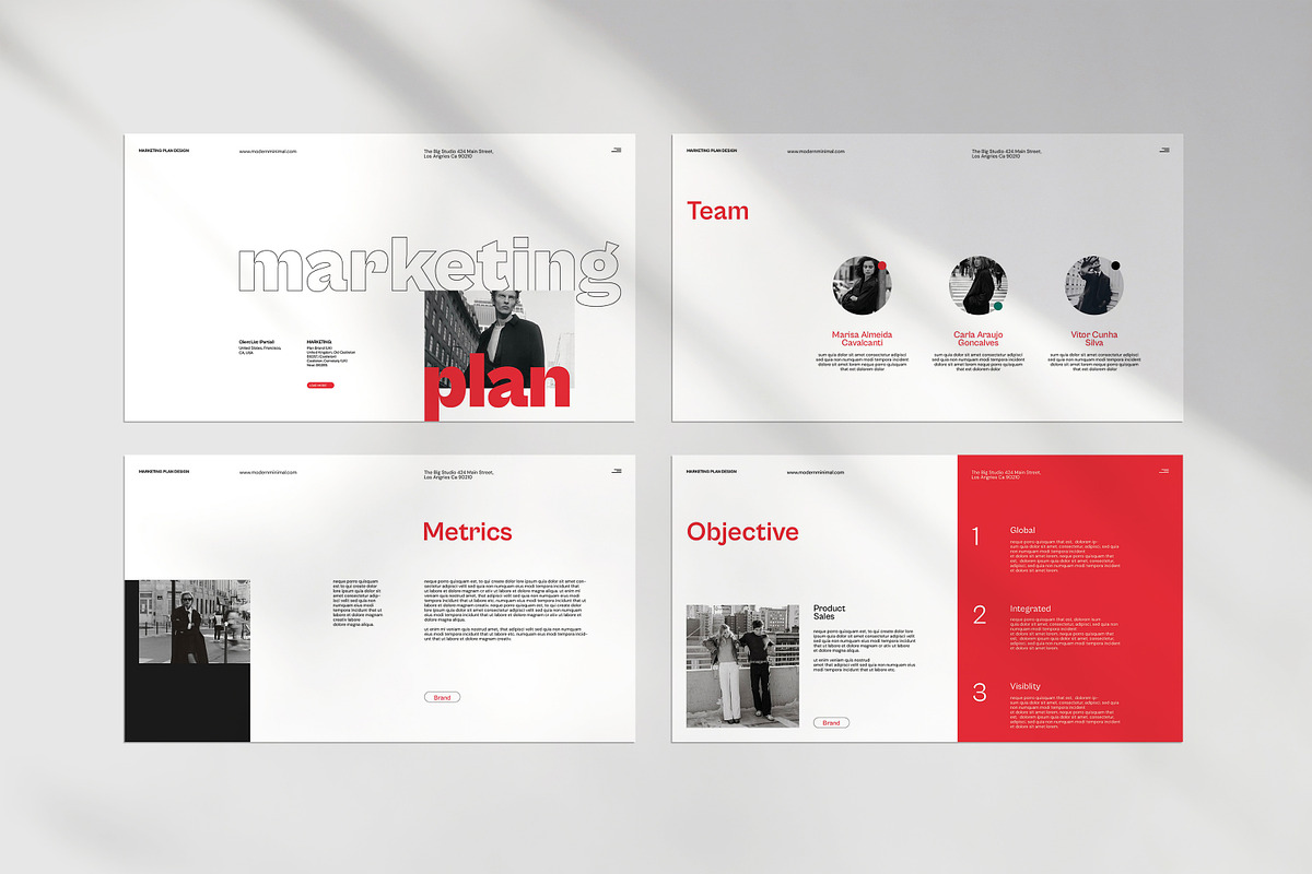 Marketing Plan Template | CANVA, a Presentation Template by evgenystudio (Photo 4 of 10)
