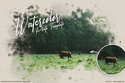 Watercolor Photo Effect, a Layer Style Add-On by Andrew Skoch Design (Thumbnail 2 of 5)