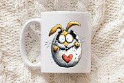 Funny Easter Bunny Peeking Clipart, an Illustration by OK Design (Thumbnail 6 of 6)