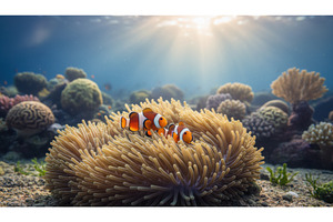 Two vibrant orange and white, an Animal Photo by Igor Tichonow