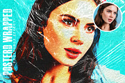 Poster Wrapped Photoshop Effect, an Action Add-On by S Graphic Studio (Thumbnail 1 of 3)