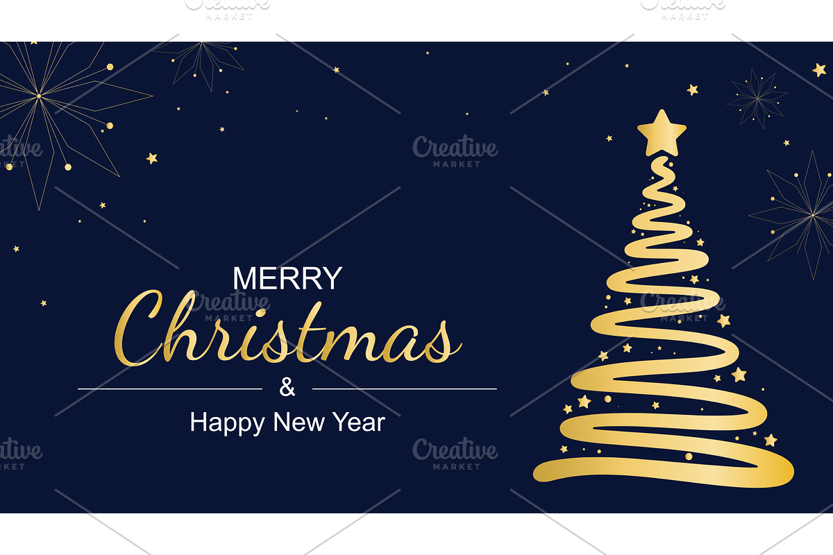 Holiday banner with Christmas and, a Texture Illustration by Tati_Kli