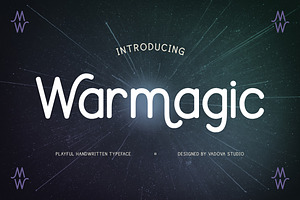 Warmagic – Playful Handwritten Font, a Handwritten Font by Vadovastd