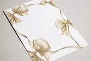 Beige Bows And Ribbons Set, an Illustration by Natikka Art (Thumbnail 3 of 3)