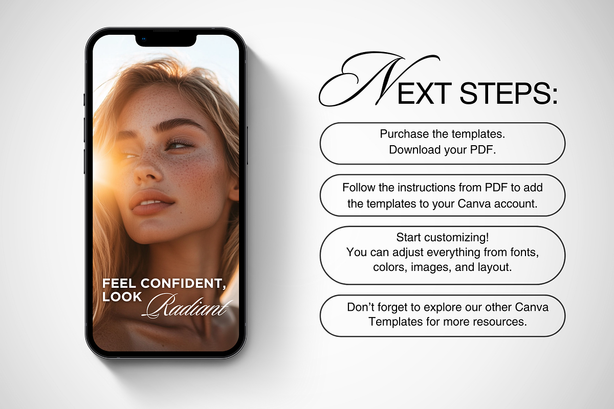 150 Medspa Social Media Templates, a Social Media Template by DesignsbyMariaStudio (Photo 8 of 11)