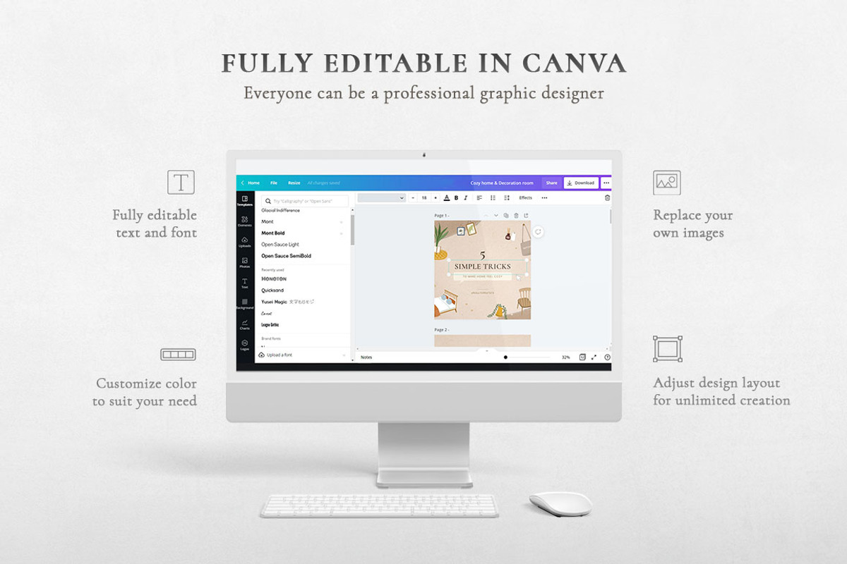 Cozy house CANVA Instagram post, a Social Media Template by Chanut is industries (Photo 3 of 5)