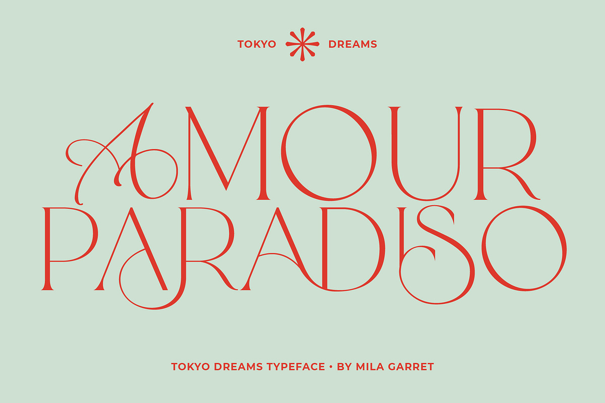 Tokyo Dreams Display Ligature Serif, a Serif Font by Mila Garret (Photo 10 of 28)