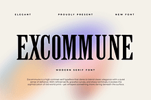 Excommune – Modern Serif Font