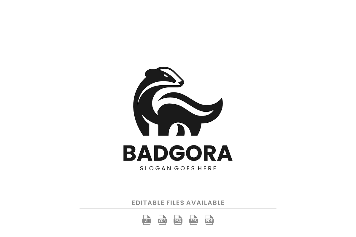 Silhouette Modern Badger Logo Design, a Branding & Logo Template by Artnivora.Std