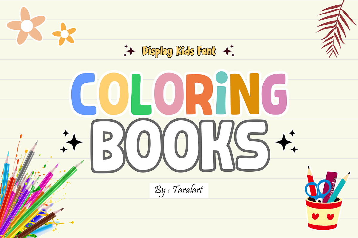 Retro School - Playful Display Font, a Sans Serif Font by KiddoGlyphs Studio (Photo 2 of 5)