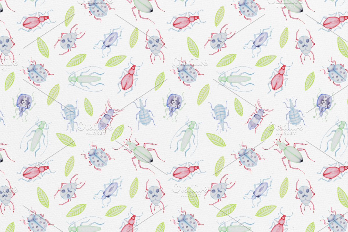 Pastel Bugs, a Pattern Graphic by Petite Salade (Photo 2 of 4)