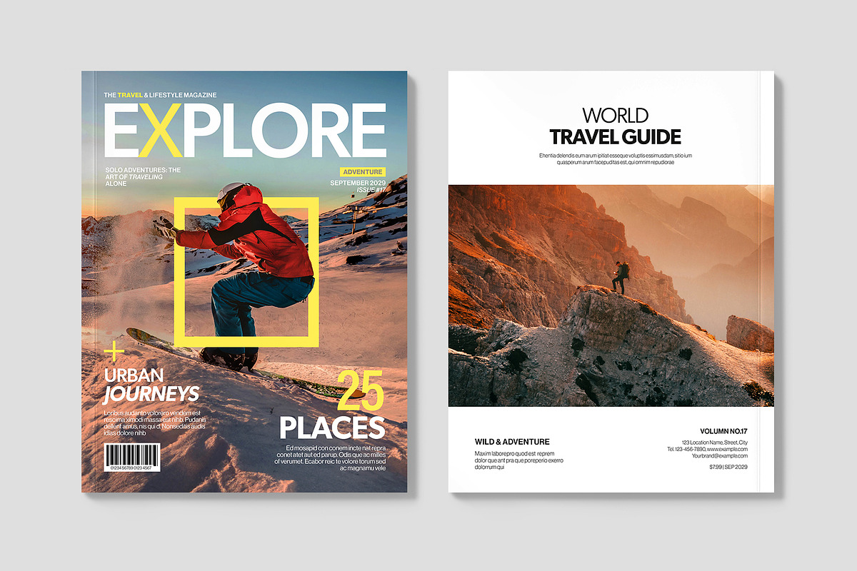 Travel Magazine Template, a Magazine Template by BrandPacks (Photo 6 of 7)