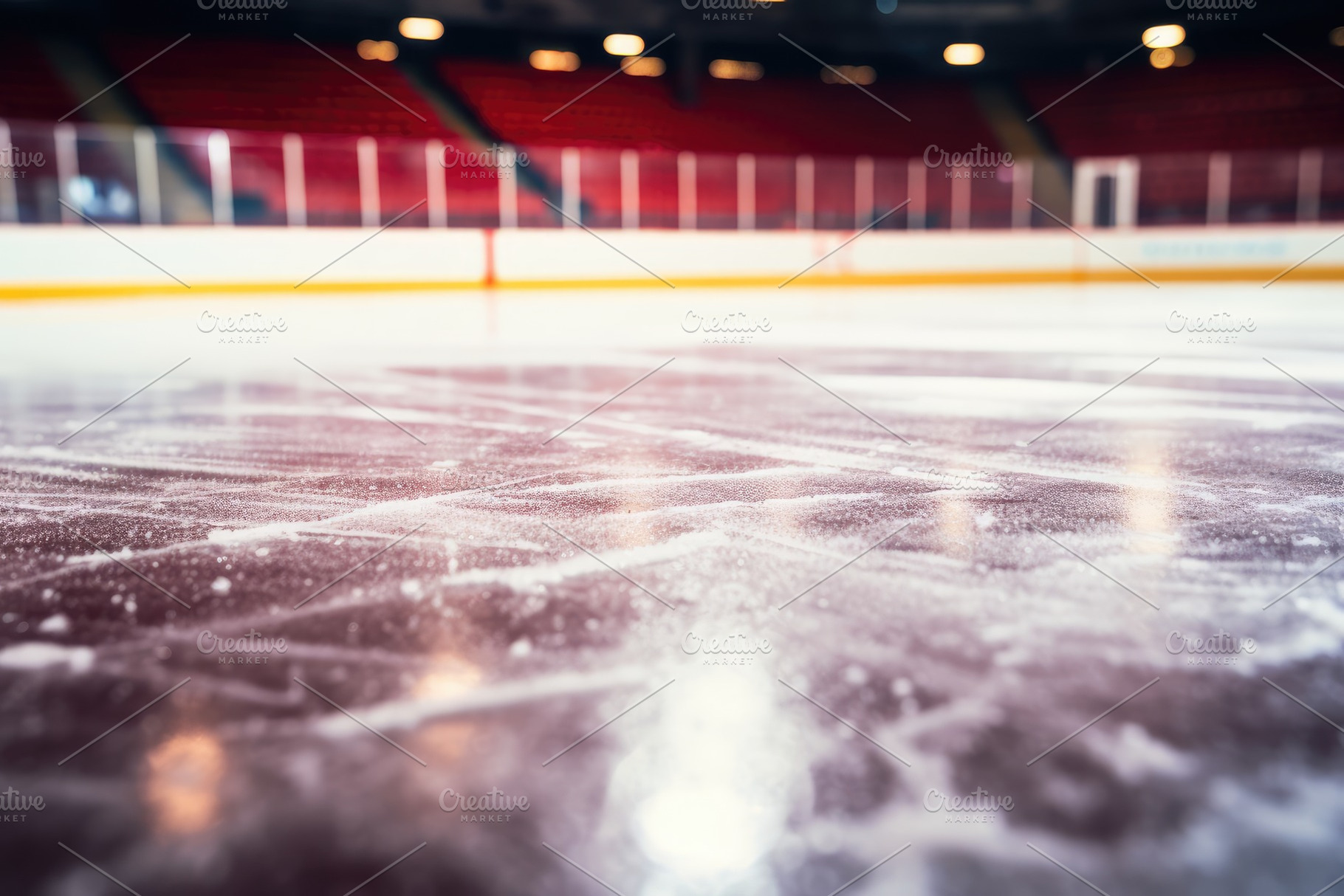 Ice hockey rink background. Blurred, a Photo by Iftikhar Alam