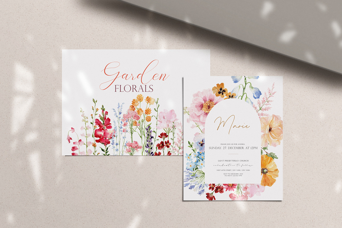 Watercolor Flower -GARDEN WILDFLOWER, a Decorative Illustration by Beigetime (Photo 15 of 15)