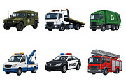 Transport Clipart Illustrations, a Transportation Illustration by Wowly Design (Thumbnail 5 of 15)
