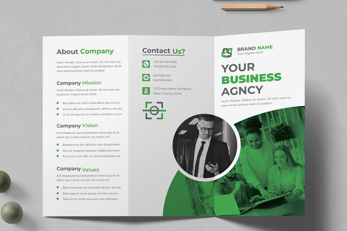 Trifold Brochure Template, a Brochure Template by MightyDesign (Photo 2 of 5)