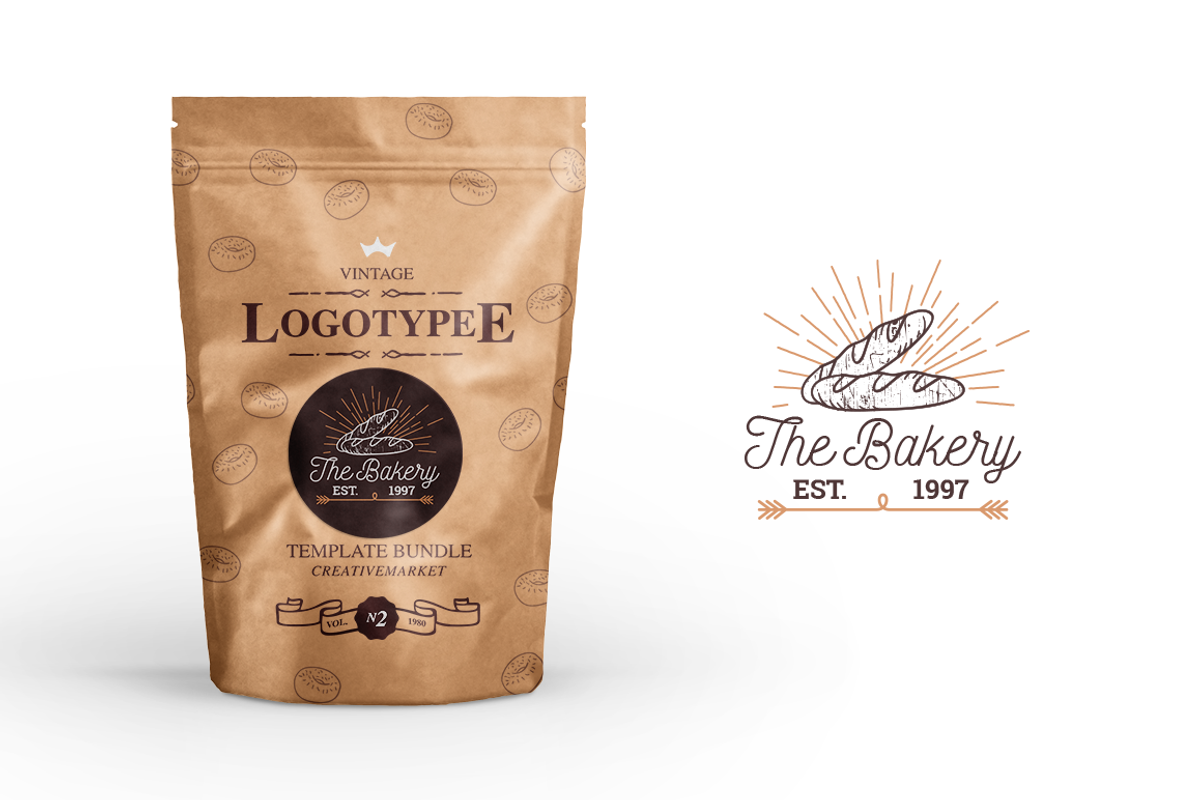 Vintage Logos Template Bundle V2, a Branding & Logo Template by SoubArt (Photo 4 of 10)