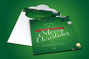 Green Christmas Greeting Card, a Card Template by Godserv Designs (Thumbnail 3 of 6)
