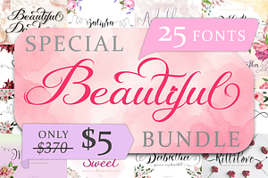 Beautiful Special Bundle, a Handwritten Font by Yoga Letter