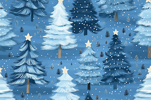 Seamless pattern christmas trees pattern creating a winter wonde, a Pattern Graphic by Studio ANNA