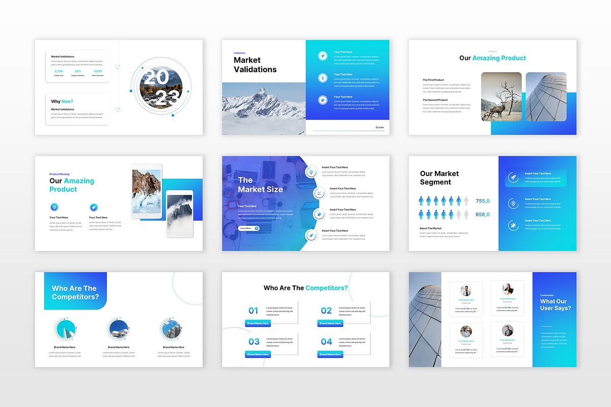 Grade Pitch Deck Powerpoint Template, a Presentation Template by BumbleGraph Studio (Photo 6 of 9)