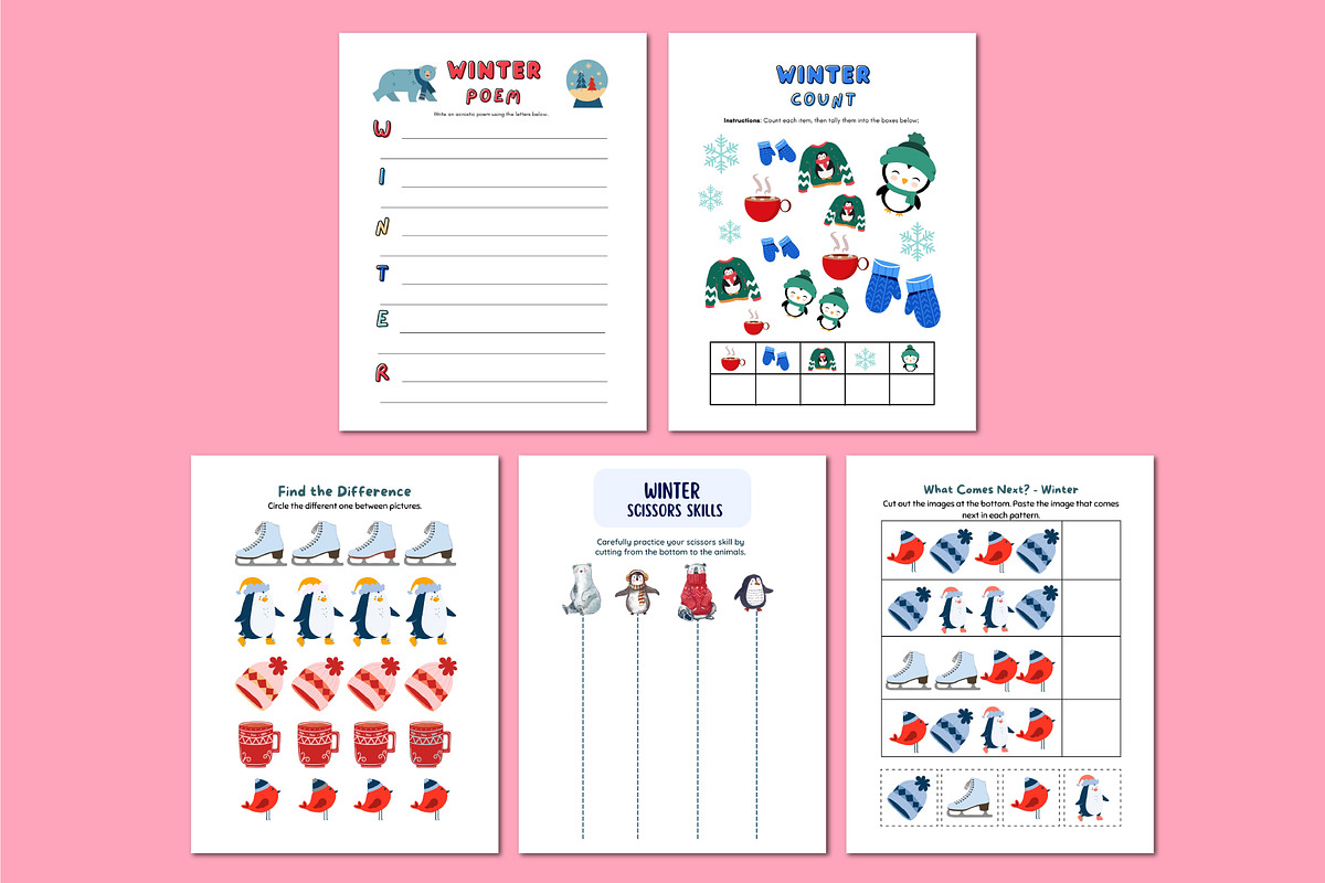 All-In-One Kids Activity Book Bundle, a Stationery Template by Shumaya (Photo 5 of 5)