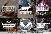 Set of Meat Shop Logo and Badges, a Branding & Logo Template by Lustra Frisk (Thumbnail 2 of 3)