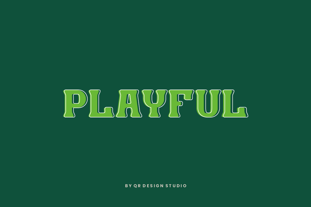 Batline Regular & Outline Serif Font, a Slab Serif Font by QR Design Studio (Photo 5 of 8)