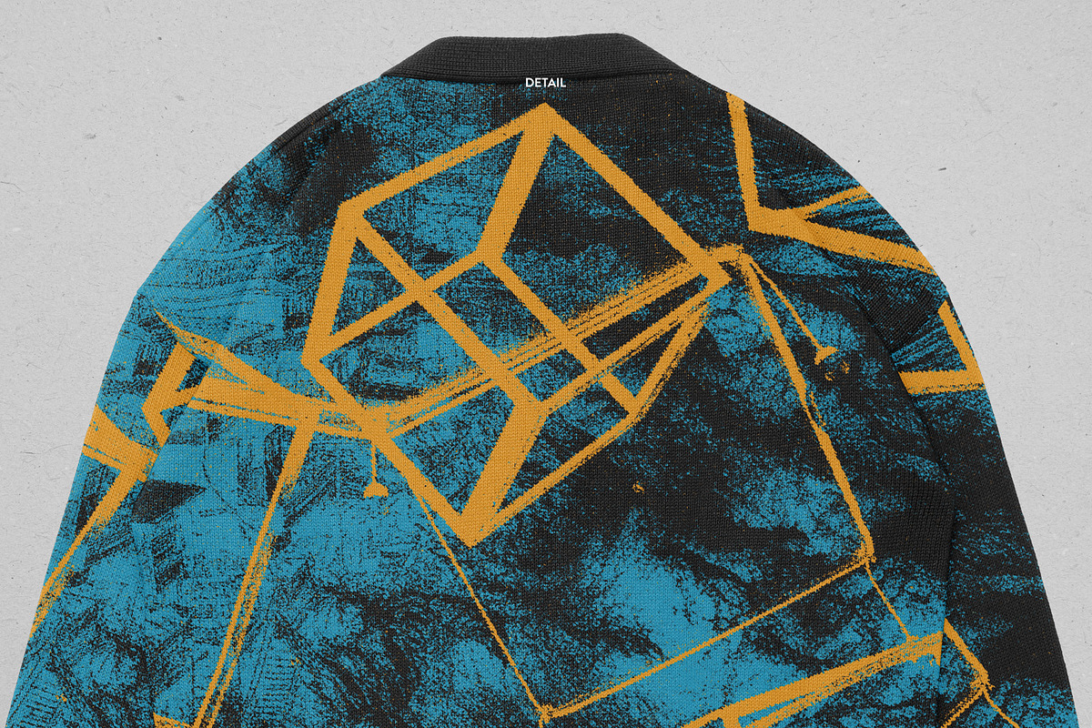 Realistic Knitted Cardigan Mockup 2, a Hoody Mockup by Uncentrifuged Pressure (Photo 6 of 7)