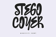 Stego Coyer Authentic Graffiti Brush, a Handwritten Font by Maulana Creative (Thumbnail 1 of 7)
