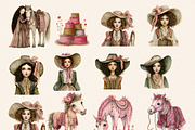 PINK 1ST RODEO CLIPART PACK, a Person Illustration by Daring Digies (Thumbnail 4 of 10)