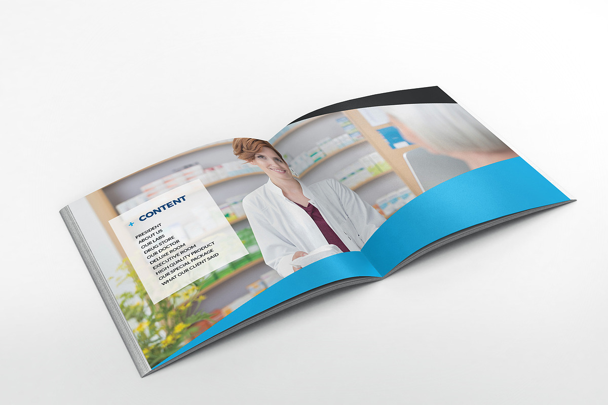 Medical & Hospital Square Brochure, a Brochure Template by Incools Stokie (Photo 2 of 12)