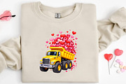 Kids Valentine’s Day Dump Truck PNG, an Illustration by DreamCafeArt (Thumbnail 4 of 8)